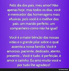 Dia das mães nos próximos anos. Feliz Dia Dos Pais Meu Amor Nao Apenas Hoje Mas Todos Os