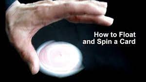 First, you build a card castle or house. Easy Magic Trick How To Levitate And Spin A Playing Card Youtube