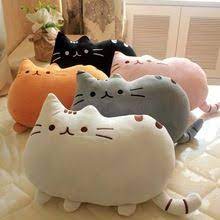 1 adet 40 30 cm pelus oyuncaklar dolmasi hayvan doll kawaii oyuncaklar pusheen oyuncak pusheen cat biskuvi uyku yasti cute cushions plush pillows cat plush toy