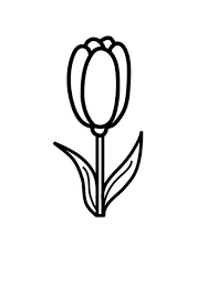 coloriage tulipe maternelle dessin gratuit a imprimer lettre u
