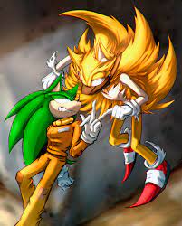What If... Fleetway Super Sonic and Scourge the hedgehog (archie) No Zone  jail meets (an AU fanart) : r/SonicTheHedgehog