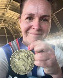 This morning I am running 21 kms. @totalsportstwooceansmarathon was my  first ever 21km in 2007, after a long journey of walking to running. And  between then and July last year, I ran