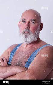 Chest hairy man portrait hi-res stock photography and images - Alamy