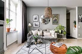 Modern minimalist apartment interior design with white and gray color scheme. A Small Grey And White Scandinavian Apartment The Nordroom