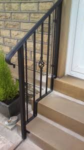 This railing is 4ft long and comes with two adjustable decorative iron posts. Order For M Belcher Handrail Panel