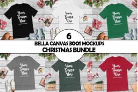 Bella Canvas 3001 Christmas Tshirt Mockup Bundle Psd Mockup Template In 2020 Design Mockup Free Free Packaging Mockup Free Psd Design