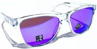 NEW Oakley Frogskins Clear Crystal YOUTH Violet PRIZM Iridium Sunglass J9006-14  | eBay