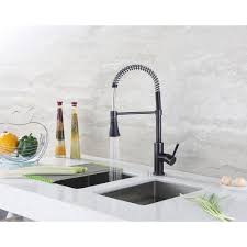 Clean and contemporary faucet ideal for any kitchen sink. Oil Rubbed Bronze Kitchen Sink Faucet Single Handle Pull Out Sprayer W 10 Cover Home Garden Patterer Home Improvement
