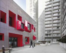 Espace famille, élève, personnel, enseignant. Ecole Maternelle Paris Olympiades Quarter E Architect