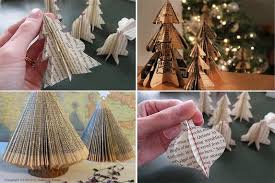 Pinterest Holiday Decorations Diy Book Page Christmas Trees Via Pinterest Book Page Chr Easy Christmas Diy Diy Christmas Decorations Easy Diy Holiday Decor