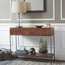 Industrial Storage Console In 2020 Modern Furniture Living Room Rustic Sofa Tables Sofa Table With Storage