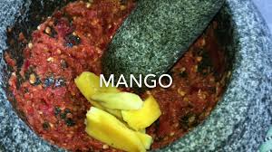 Sambal belacan is a popular spicy malaysian chili condiment consisting of chilies, belacan (shrimp paste), and lime juice. Mango Sambal Belacan Sambal Belacan Mangga Youtube
