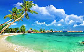 Tropical Beach Wallpaper Wide Myt Beach Scenery Beach Wallpaper Summer Beach Wallpaper