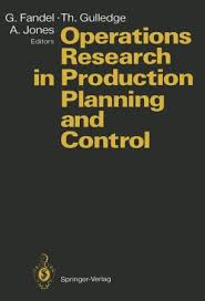 Production planning and control (ppc) is concerned with the logistics problems that are encountered in manufacturing, that is, managing the details of what and how many products to produce and when, and obtaining the raw materials, parts, and resources to product those products. Operations Research In Production Planning And Control Springerlink