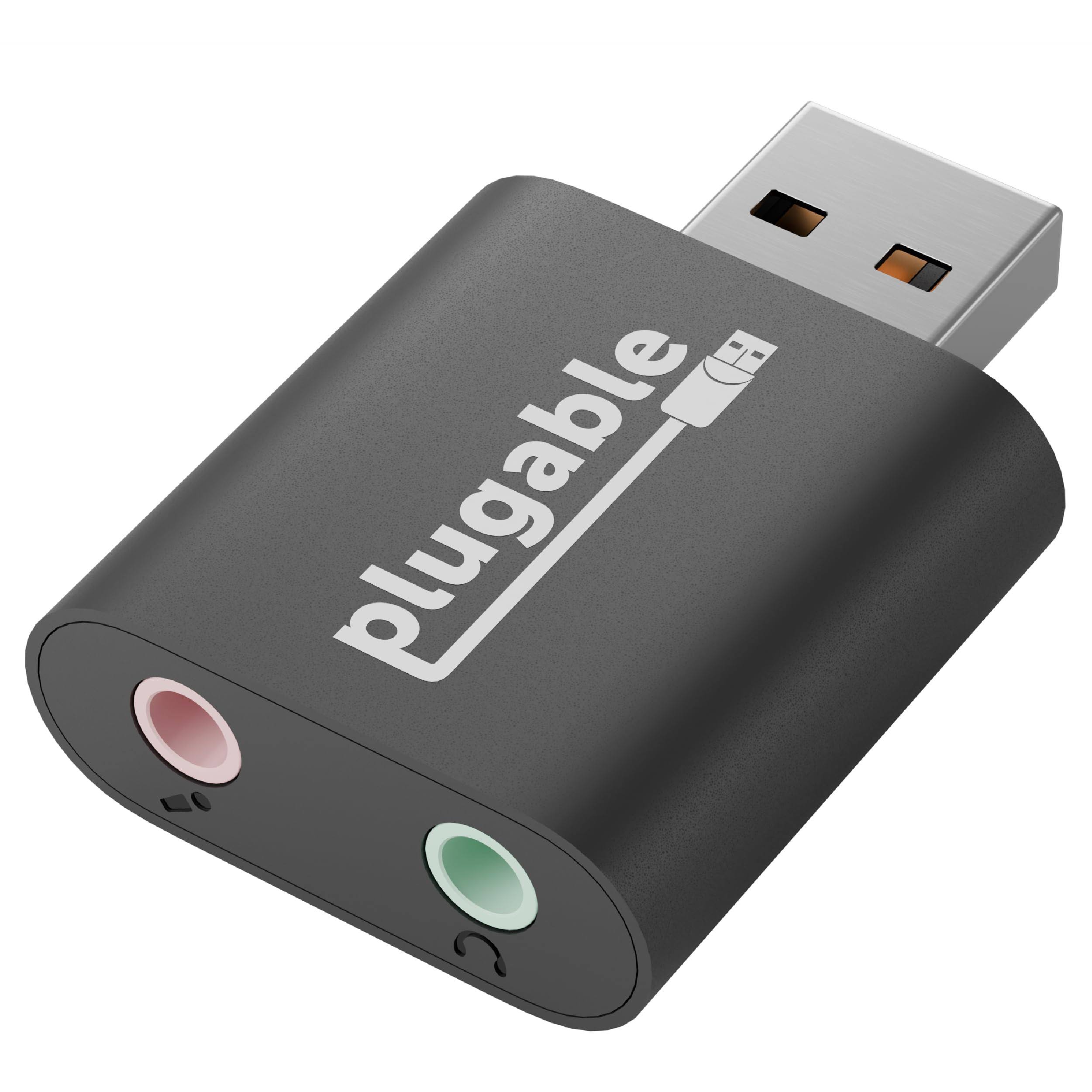 Plugable USB Audio Adapter with 3.5mm Speaker