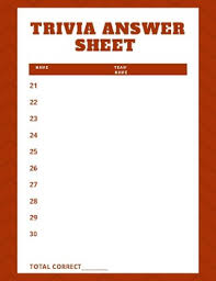 Finally, with the release of the motion picture the sting in , which had a. Basic Trivia Answer Sheet By The Logic Lab Teachers Pay Teachers