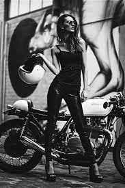Pin By Nita Lon On Never Drive Faster Then Your Guardian Angel Can Fly Bike Photoshoot Biker Photoshoot Cafe Racer Girl
