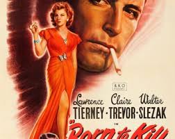 Vintage Born to Kill Movie Poster Print