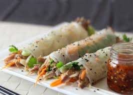 Rouleaux De Printemps Au Canard Confit Et Au Sesame Canards Du Lac Brome Duck Confit Spring Rolls Food