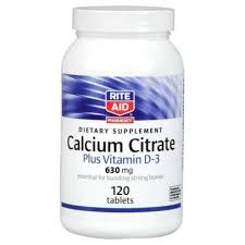 Any amount of calcium you take is of no use without vitamin d. Rite Aid Calcium Citrate Plus Vitamin D Dietary Supplement 315 Mg 120 Ct Rite Aid