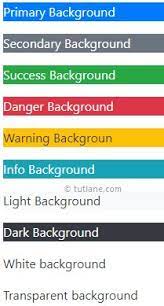 Bootstrap Colors Tutlane Transparent Text Primary Text Meaningful Messages
