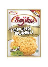 Lumuri ayam dengan tepung kanji, celup ke air es. Ajinomoto Tepung Bumbu Sajiku Pck 250g Klikindomaret