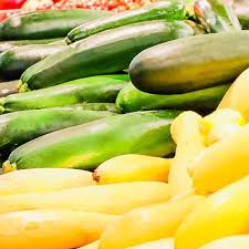 Slice your zucchini very thin. Produce Tom Leonard S Farmer S Market Richmond Virginia