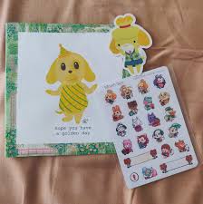 Animal crossing isabelle birthday card. Last Month I Made My Bff An Animal Crossing Birthday Card And Today She Gave Me One For My Birthday Animalcrossing