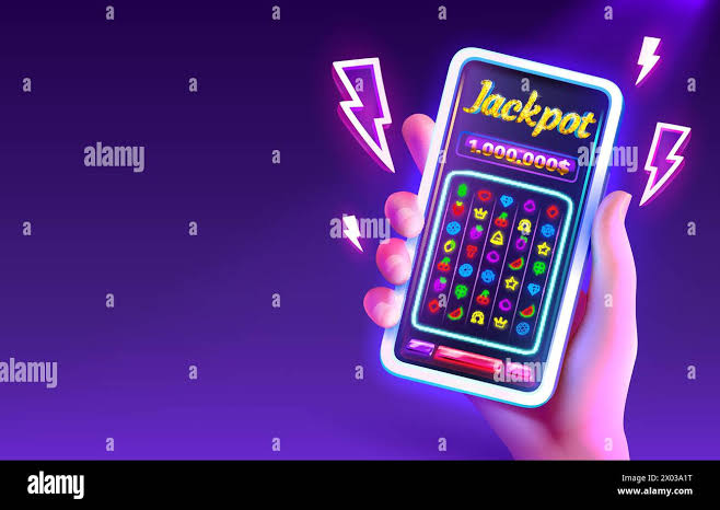 Casino online, Vegas 777 slots, phone screen game. Vector Stock Vector  Image & Art - Alamy
