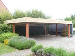 Carport Toit Plat Carport Bois Abris Voiture Bois Ports De Voiture