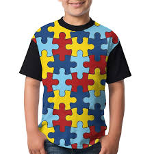 Amazon Com Kid Raglan T Shirt Jigsaw Puzzle Summer Short