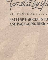 Download Kraft Paper Box With Tea Mockup In Box Mockups On Yellow Images Object Mockups