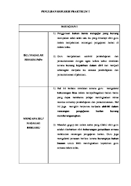 Kesediaan guru dalam penggunaan bahan bantu mengajar berdasarkan jantina, pengalaman mengajar, kekerapan penggunaan, bilangan waktu pengajaran. Penulisan Refleksi Praktikum 1 Pdf Pdfcoffee Com