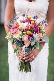 Small Town Ranch Wedding Via Rocky Mountain Bride Colorful Spring Wedding Bouquet Small Wedding Bouquets Spring Wedding Flowers Spring Wedding Bouquets
