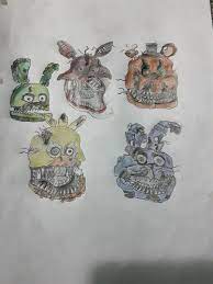 I draw the Nightmare Animatronics : r/fivenightsatfreddys