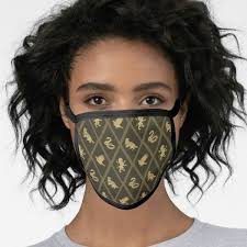 Hogwarts Houses Diamond Pattern Face Mask Zazzle Com In 2020 Mask Diamond Pattern Face Mask