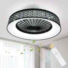 Smallest flush mount ceiling fan. Buy Dllt Remote Ceiling Fan With Led Light 40w Small Ceiling Fan Light Fixture Flush Mount 7 Invisible Blades 18 Ceiling Fan For Bunk Bed Kitchen Lighting 3 Color Temperatures And Files Timing