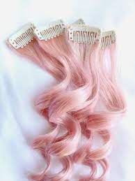 Rose Gold Pastel Blonde Pink 100 Human Hair Extensions Pink Hair Extensions Human Hair Extensions 100 Human Hair Extensions