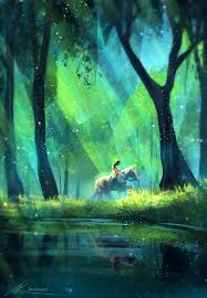 Zandraart Through The Woods Animation Art Fantasy Landscape Fantasy Artwork