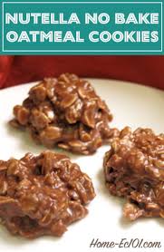 Nutella No Bake Oatmeal Cookies Recipe Nutella Desserts Nutella Nutella Recipes