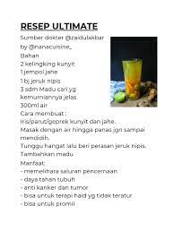 2 kelingking kunyit 1 jempol jahe 1 bj jeruk nipis Resep Resep Jsr Pdf