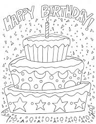 Coloring Page Happy Birthday Printable Coloring Birthday Cards Happy Birthday Coloring Pages Birthday Coloring Pages