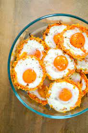 Shredded Sweet Potato Baked Egg Nests Recipe Baked Eggs Healthy Meal Prep Healthy Recipes