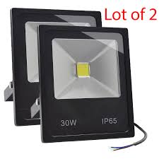 Lot2 Glw 30w Led Flood Light Outdoor Lamp 120 Degree Angle Ip65 Warm White 3000k Econosuperstore