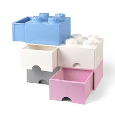 Cassetti impilabili / cassetti impilabili legno : Lego Brick Storage Box 8 Con 2 Cassetti Impilabili Kids 6 Colori Disponibili Ebay