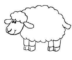 Sheep Coloring Pages Preschool Sheep Template Sheep Drawing Sheep Crafts