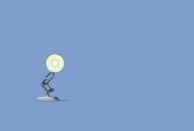 Oboi Minimalizm Goluboj Fon Pixar Lamp Lampa Kreativ Na Rabochij Stol Minimalizm Oboi Minimalizm Oboi Dlya Notbuka