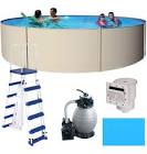 Round Havana Steel Pool Package, 15-ft Blue Wave