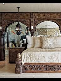 The moroccan themed bedroom features vibrant color palette, delicate materials such as canopy curtains and a lot of bold textures and patterns. Moroccan Themed Bedroom Bohemian Style Bedroom Design Indian Bedroom Bohemian Style Bedrooms
