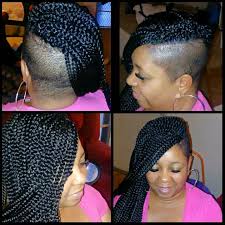 Braided hair is a very technical hairstyle.it could also be made. Box Braids With Tapered Sides Novocom Top